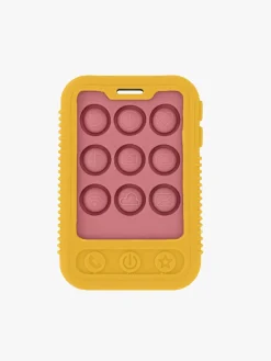 Babylegetøj-Nuby Phone Popper Bidelegetøj, Gul/Lyserød Lyserød/Gul