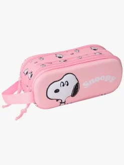 Kreativt Legetøj-Snoopy Nuser 3D Dobbelt Penalhus, Lyserød