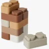 Babylegetøj-nuuroo Byggeklodser Silikone 10-pak, Brown
