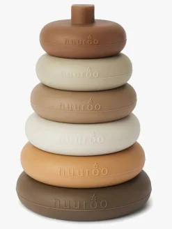 Babylegetøj-nuuroo Sasha Stabeltårn Silikone, Brown