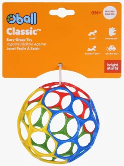 Babylegetøj-Oball Classic Bold, Gul/Grøn/Blå/Lilla Rød/Blå/Grøn/Gul