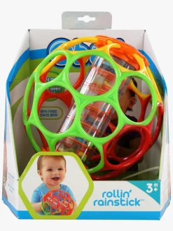 Babylegetøj-Oball Rollin' Rainstick Rangle