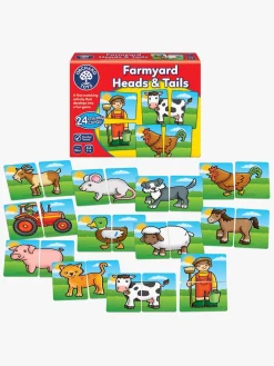 Spil & Puslespil-OrchardToys Orchard Toys Puslespil Head and Tail on the Farm 24 Brikker