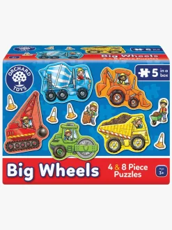 Spil & Puslespil-OrchardToys Orchard Toys Puslespil Store Køretøjer 5-i-1