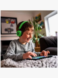 Elektronik & Media-OTLTechnologies OTL Minecraft On-Ear Høretelefoner 85/95dB Grøn/Sort