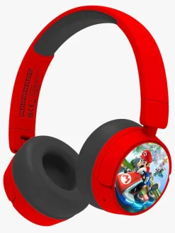 Elektronik & Media-OTLTechnologies OTL  On-Ear Super Mario Høretelefoner Junior 85/95dB Rød/Sort