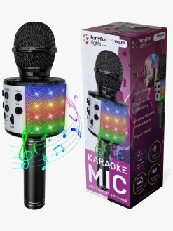 Musikinstrumenter-PartyFunLights Karaokemikrofon Bluetooth, Sort