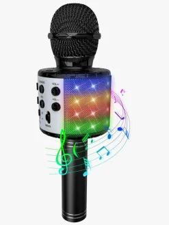 Musikinstrumenter-PartyFunLights Karaokemikrofon Bluetooth, Sort