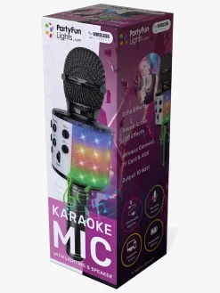 Musikinstrumenter-PartyFunLights Karaokemikrofon Bluetooth, Sort