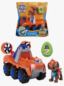 Legetøjsfigurer-PawPatrol Paw Patrol Dino Deluxe Transportmiddel Zuma Flerfarvet