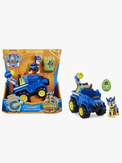 Legetøjsfigurer-PawPatrol Paw Patrol Dino Rescue Køretøj  m. Figur Chase Blå/Gul