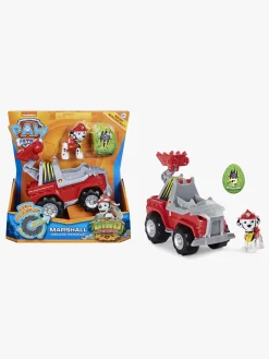 Legetøjsfigurer-PawPatrol Paw Patrol Dino Rescue Køretøj  m. Figur Marshall Rød/Grå