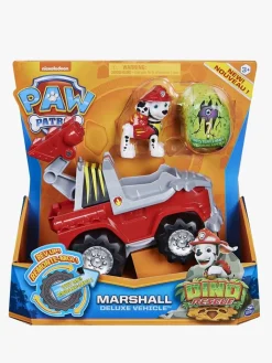 Legetøjsfigurer-PawPatrol Paw Patrol Dino Rescue Køretøj  m. Figur Marshall Rød/Grå