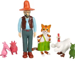 Legetøjsfigurer-PettsonFindus Pedersen og Findus Figurer 6 stk.