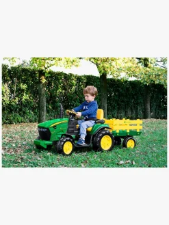 Elbiler & -Køretøjer-PegPerego Peg Perego John Deere Heavy Duty Fjernstyret Terrænkøretøj med Anhænger