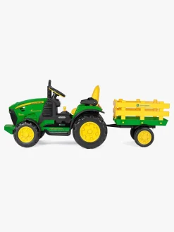 Elbiler & -Køretøjer-PegPerego Peg Perego John Deere Heavy Duty Fjernstyret Terrænkøretøj med Anhænger