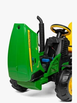 Elbiler & -Køretøjer-PegPerego Peg Perego John Deere Heavy Duty Fjernstyret Terrænkøretøj med Anhænger