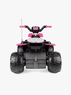 Elbiler & -Køretøjer-PegPerego PegPérego Corral T-Rex Firehjulet ATV 330W, Lyserød/Sort Lyserød