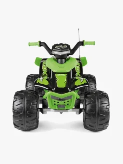 Elbiler & -Køretøjer-PegPerego PegPérego Corral T-Rex Firehjulet ATV 330W, Grøn/Sort Grøn/Sort