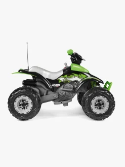 Elbiler & -Køretøjer-PegPerego PegPérego Corral T-Rex Firehjulet ATV 330W, Grøn/Sort Grøn/Sort