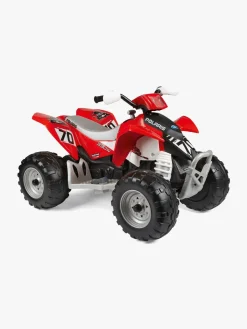 Elbiler & -Køretøjer-PegPerego PegPérego Polaris Outlaw Firehjulet ATV 330W, Rød/Hvid