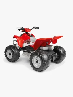 Elbiler & -Køretøjer-PegPerego PegPérego Polaris Outlaw Firehjulet ATV 330W, Rød/Hvid