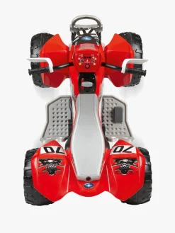 Elbiler & -Køretøjer-PegPerego PegPérego Polaris Outlaw Firehjulet ATV 330W, Rød/Hvid