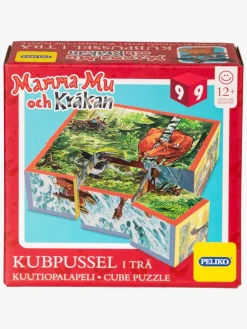 Spil & Puslespil-Peliko Mor Muh Og Krage Kubepuslespil 9 Brikker