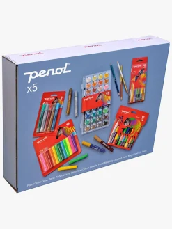 Kreativt Legetøj-Penol Kreasæt Farvelægnngskasse 5-i-1
