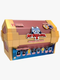 Legetøjsfigurer-Pet Simulator X Ultimate Bundle Red Treasure Chest Legesæt Series 1