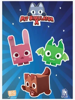 Legetøjsfigurer-Pet Simulator X Ultimate Bundle Red Treasure Chest Legesæt Series 1