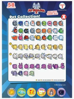 Legetøjsfigurer-Pet Simulator X Ultimate Bundle Red Treasure Chest Legesæt Series 1