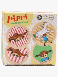 Spil & Puslespil-PippiLangstrump Pippi Huskespil Træ