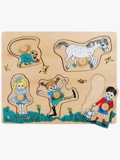 Spil & Puslespil-PippiLangstrump Pippi Knoppuslespil 5 Brikker