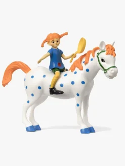 Legetøjsfigurer|Dukker & Bamser-PippiLangstrump Pippi Langstrømpe Figursæt, Pippi & Hest Flerfarvet