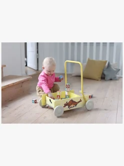 Babylegetøj-PippiLangstrump Pippi Langstrømpe Gåvogn, Gul