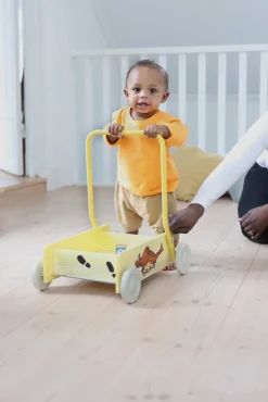 Babylegetøj-PippiLangstrump Pippi Langstrømpe Gåvogn, Gul