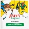 Kreativt Legetøj-PippiLangstrump Pippi Langstrømpe Klistermærkebog Genanvendelig Kort