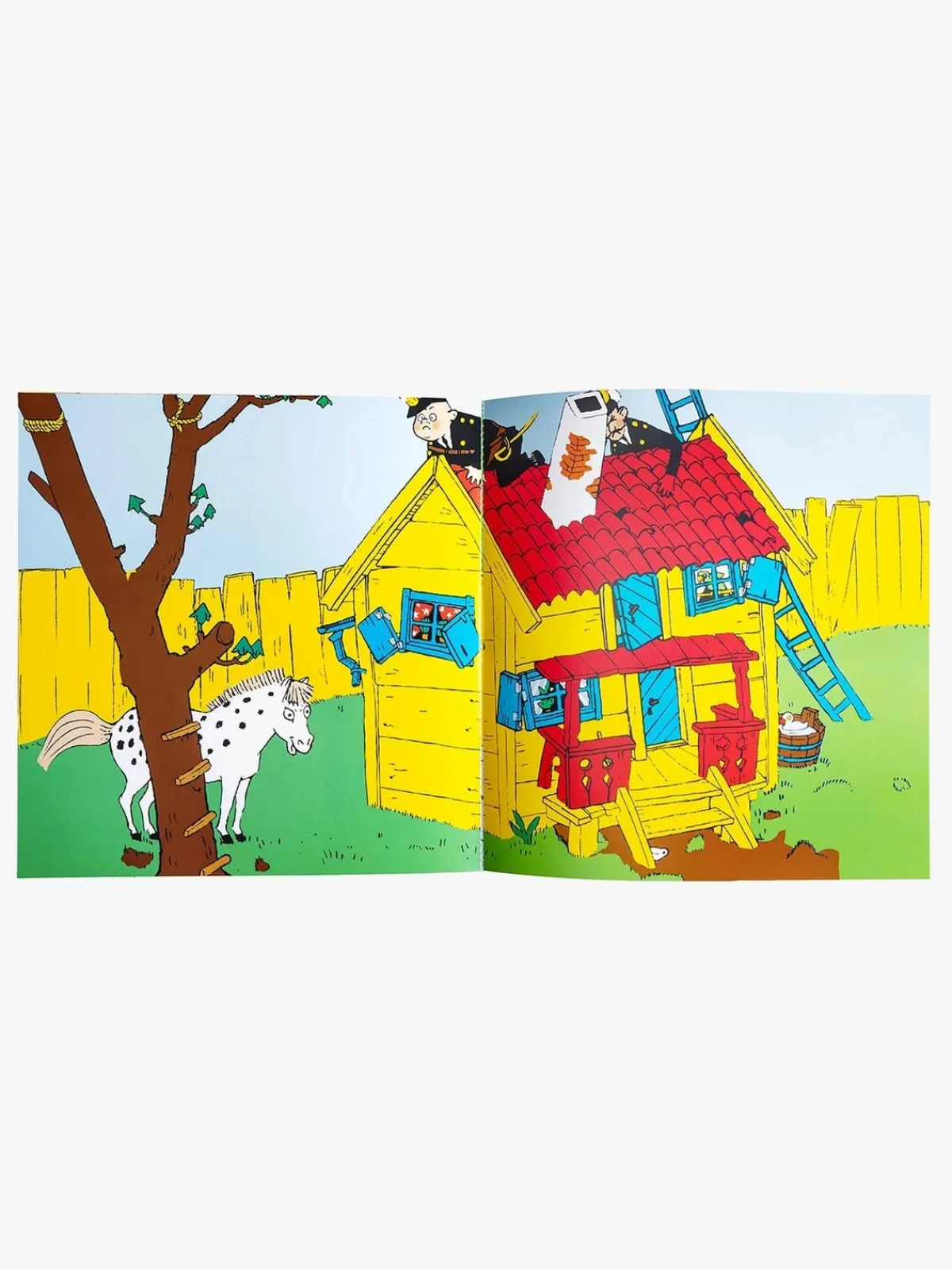 Kreativt Legetøj-PippiLangstrump Pippi Langstrømpe Klistermærkebog Genanvendelig Kort