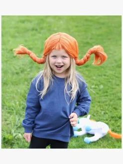 Kostumer & Udklædning-PippiLangstrump Pippi Langstrømpe Paryk