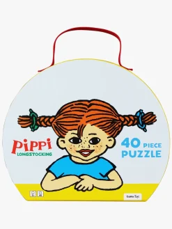 Spil & Puslespil-PippiLangstrump Pippi Langstrømpe Puslespil med Taske 40 Brikker