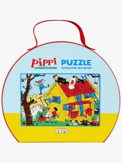 Spil & Puslespil-PippiLangstrump Pippi Langstrømpe Puslespil med Taske 40 Brikker