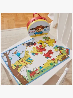 Spil & Puslespil-PippiLangstrump Pippi Langstrømpe Puslespil med Taske 40 Brikker