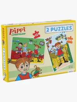 Spil & Puslespil-PippiLangstrump Pippi Langstrømpe Puslespil 2-i-1