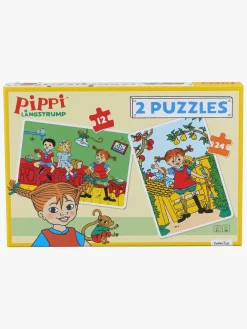 Spil & Puslespil-PippiLangstrump Pippi Langstrømpe Puslespil 2-i-1