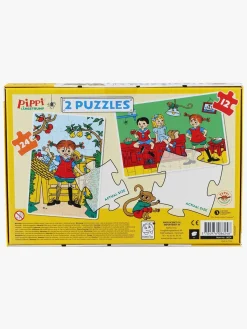 Spil & Puslespil-PippiLangstrump Pippi Langstrømpe Puslespil 2-i-1