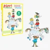 Spil & Puslespil-PippiLangstrump Pippi Langstrømpe Stablepuslespil 5-i-1