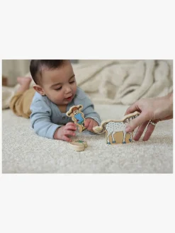 Legetøjsfigurer-PippiLangstrump Pippi Langstrømpe Træfigurer 5-pak