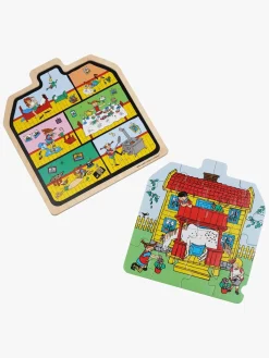 Spil & Puslespil-PippiLangstrump Pippi Langstrømpe Træpuslespil Pippi Langstrømpes Hus 16 Dele