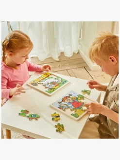 Spil & Puslespil-PippiLangstrump Pippi Langstrømpe Træpuslespil Pippi & Hr. Nilsson 16 Dele